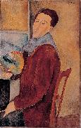 Amedeo Modigliani Self-portrait. oil painting artist